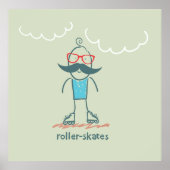 Man op rolpoorten poster (Voorkant)