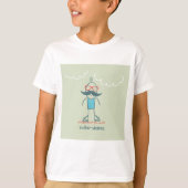 Man op rolpoorten t-shirt (Voorkant)