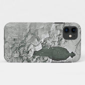 Man op sneeuw Hoesje-Mate iPhone case (Achterkant (horizontaal))