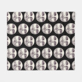 man op volle maan fleece deken (Voorkant (Horizontaal))