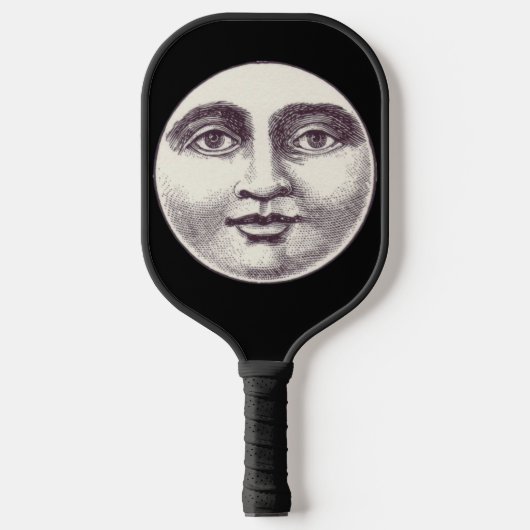  man op volle maan pickleball paddle (Voorkant)