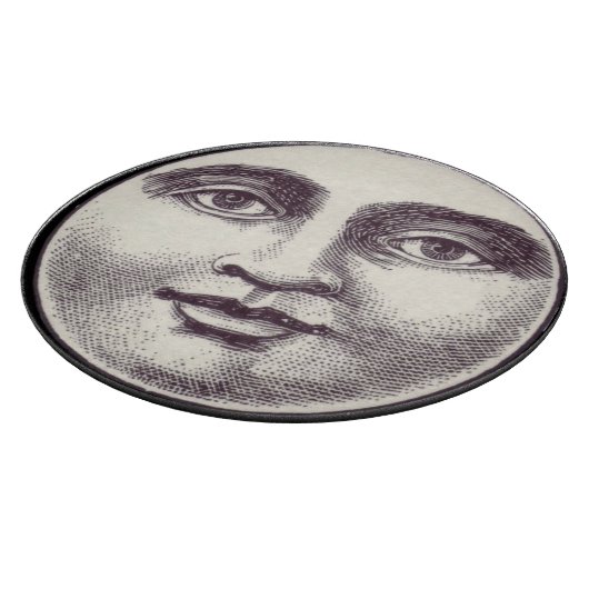 man op volle maan snijplank (Hoek)