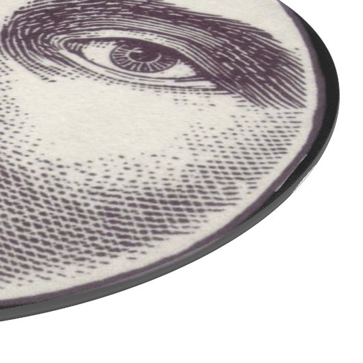 man op volle maan snijplank (Hoek)