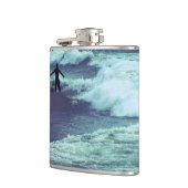 Man op Zee Waves Heupfles (Links)