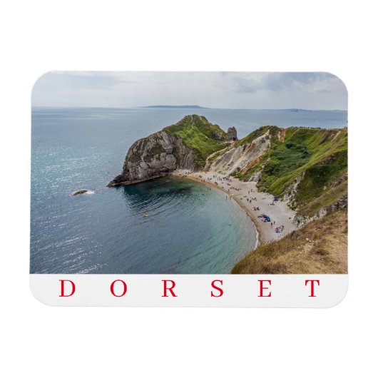 Man O'War Beach uitzicht Dorset fridge magnet Magneet (Horizontaal)