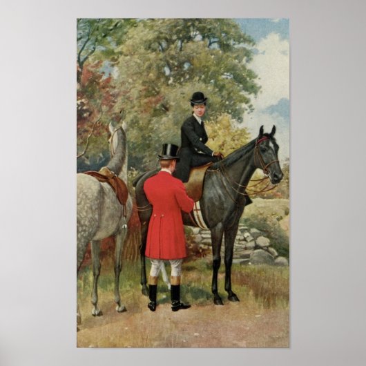  Man Paarden Paardensport Poster (Voorkant)