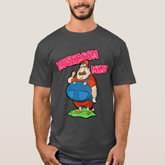 Man paddenstoel t-shirt (Voorkant)