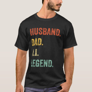 Man Papa Ai Legend Papa Vaderdag T-shirt