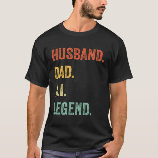 Man Papa Ai Legend Papa Vaderdag T-shirt