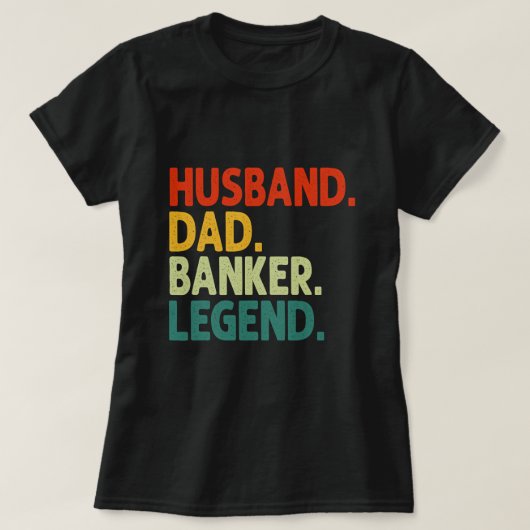 Man Papa Bankier Legend Funny Banker Fat T-shirt (Design voorkant)