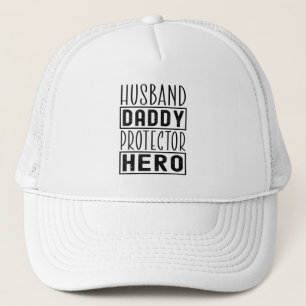 Man Papa Beschermer Held Veteraan Papa Grappig Trucker Pet