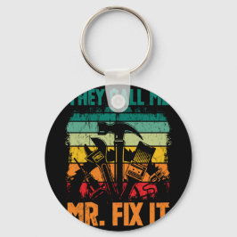  man papa noemen me Mr Fix. Sleutelhanger