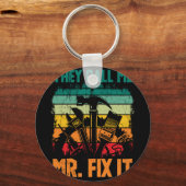  man papa noemen me Mr Fix. Sleutelhanger (Voorkant)