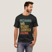 Man Papa Rocket Scientist Legend Shirt Funny Fa (Voorkant volledig)