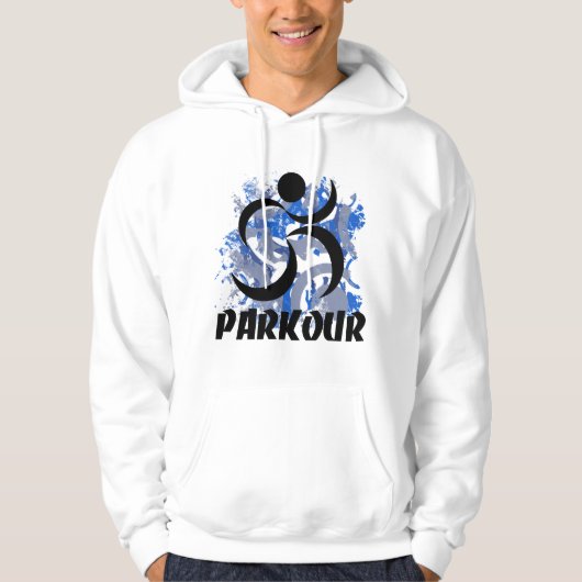 Man parkour uitvoeren hoodie (Voorkant)