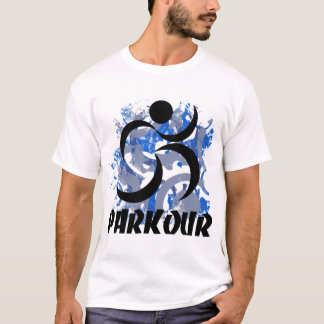 Man parkour uitvoeren t-shirt
