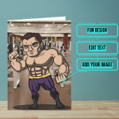 Man Personal Trainer Verjaardag Kaart