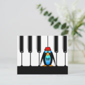 man piano briefkaart (Staand voorkant)