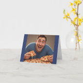 Man Pizza Kaart (Gele Bloem)