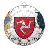 Man Republikeinse wapenlaag - Manx Emblem Dartbord (Voorkant)