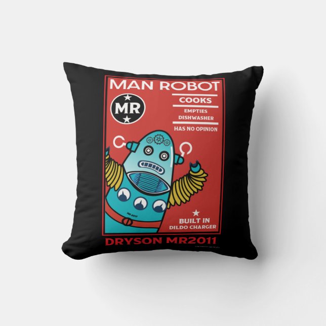 Man Robot Het perfecte Man Kussen (Voorkant)
