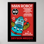Man Robot Het perfecte Man Poster (Voorkant)