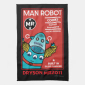 Man Robot Het perfecte Man Theedoek (Verticaal)