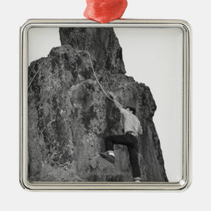 Man rock metalen ornament