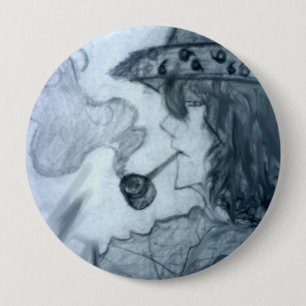 man rookpijp manga anime cartoon ronde button 4,0 cm