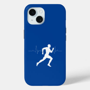 Man Running Runners Silhouet Deep Blue