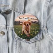 Man’s Best Friend Pin Ronde Button 4,0 Cm (In situ)