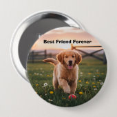 Man’s Best Friend Pin Ronde Button 4,0 Cm (Voorkant /achterkant)