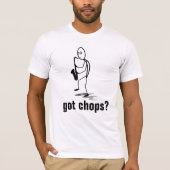Man Saxophone Player van Stick Figuur  heeft Chops T-shirt (Voorkant)