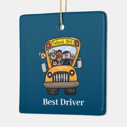 Man School Bus Driver Ornament (Links)
