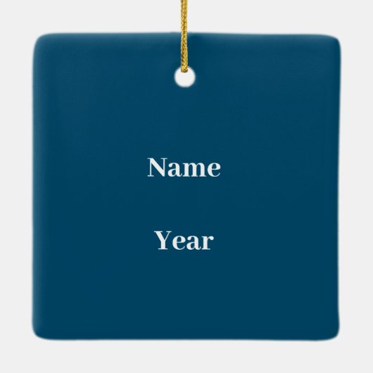 Man School Bus Driver Ornament (Achterkant)