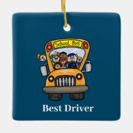 Man School Bus Driver Ornament