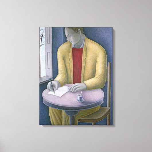 Man schrijven 2004 canvas afdruk (Voorkant)