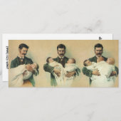 Man Shower Baby shower Dadchelor Party Kaart (Voorkant / Achterkant)