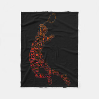 Man Shuttle Badminton Squash Badminton Speler Fleece Deken