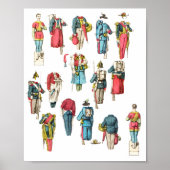 man soldaat minipapieren pop-upset poster (Voorkant)