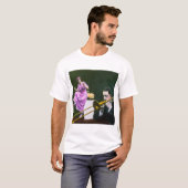 Man speelt trombone Flapper dansen op tafel T-shirt (Voorkant volledig)