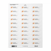 Man Spelen Jazzy Saxofoon Waterverf Stijl Etiket (Full Sheet)