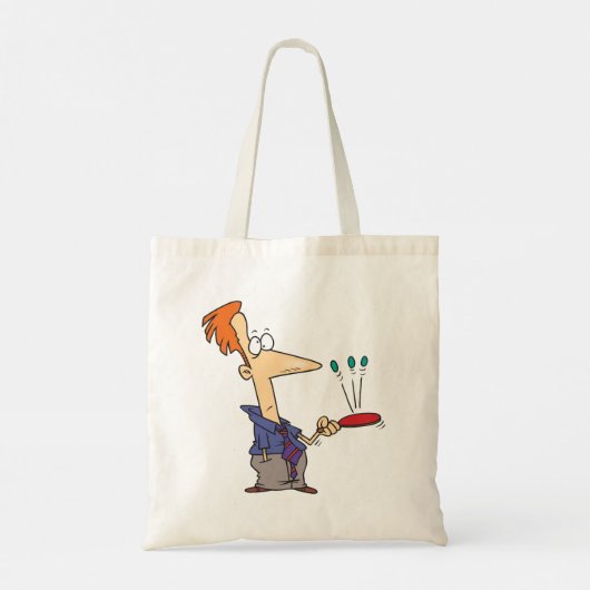 Man springt op een bat tote bag (Achterkant)