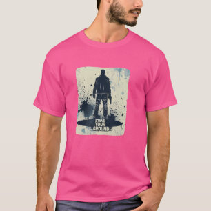 Man stand uw Ground Statement Kostuum voor spraak T-shirt