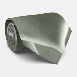 Man Stropdas Sage Green Plant