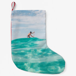 Man surfen kleine kerstsok