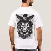 Man T-shirt Horror print (Achterkant)