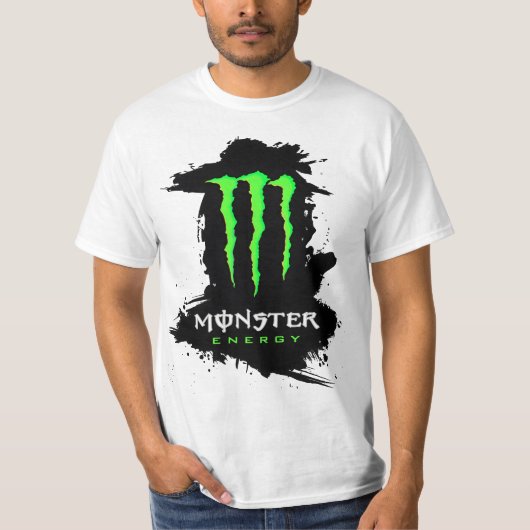Man T-Shirt Monster Energy Motocross Racing Course (Devant)