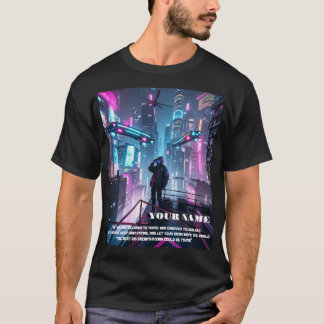 MAN T-SHIRT THEMA CYBERPUNK