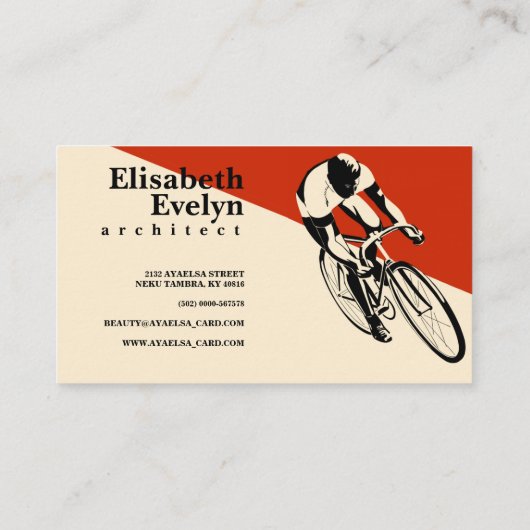 Man tegen racisme Bike Visitekaartje (Achterkant)